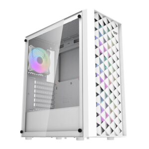 Gabinete Gamer Aigo Darkflash DK351, RGB, Mid-Tower, Lateral de
