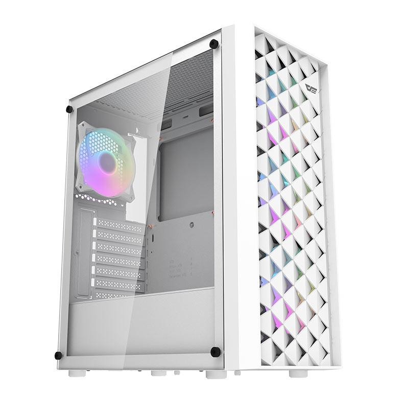 Gabinete Gamer Aigo Darkflash DK351, RGB, Mid-Tower, Lateral de — Informática