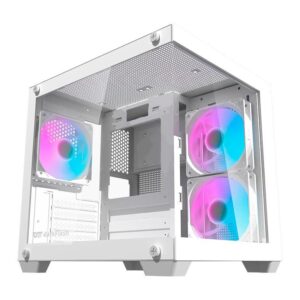 Gabinete Gamer Aigo Darkflash Durin D275M,Rainbow, Mid-Tower,L.Vidro