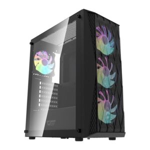 Gabinete Gamer Aigo DarkFlash Mesh, Mid-Tower, Lateral de Vidro, Com