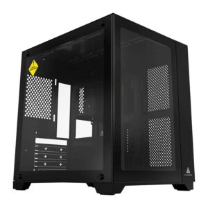 Gabinete Gamer Aquário Acegeek Aquarium M345, Mid-Tower, Lateral de