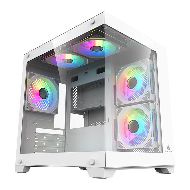 Gabinete Gamer Aquário Acegeek Vacancy Mid-Tower, Lateral de Vidro