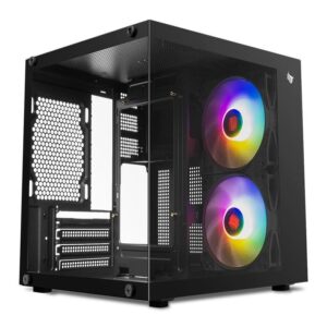 Gabinete Gamer Aquário Pichau Atom X, Mini-Tower, Lateral de Vidro