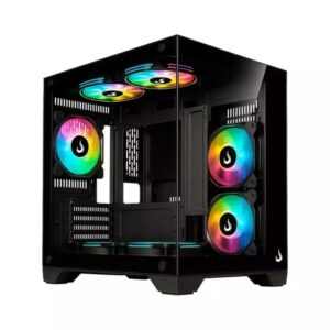 Gabinete Gamer Aquário Rise Mode Galaxy Glass M Mini Vidro Temperado