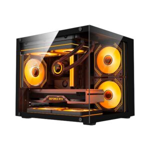 Gabinete Gamer Duex Aquario, Mid-Tower, Lateral E Frontal DE Vidro