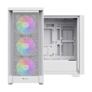 Gabinete Gamer Gamemax Defender MB WH, m-ATX, Vidro Temperado, Sem Fan