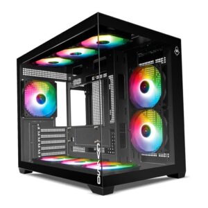 Gabinete Gamer Mancer CV450, Mini-Tower, Lateral de Vidro, Com 9