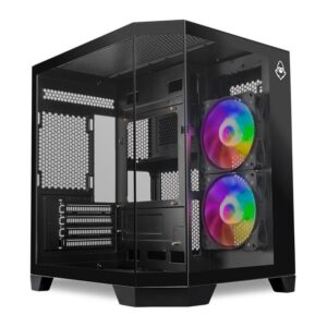 Gabinete Gamer Mancer CV700B, Mini-Tower, Lateral de Vidro, Com 2