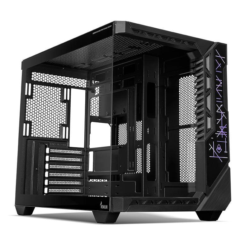 Gabinete Gamer Mancer Hemlok, Mid-Tower, Lateral de Vidro, Preto