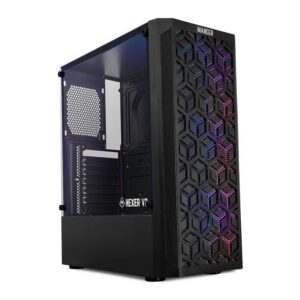 Gabinete Gamer Mancer Hexer 2, Mid-Tower, Lateral de Vidro, Com 3