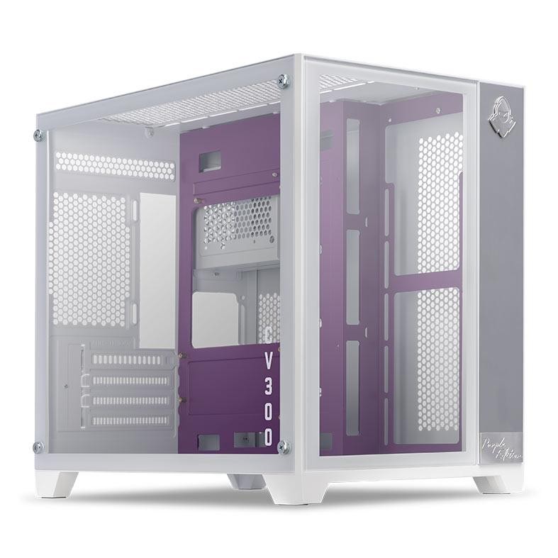 Gabinete Gamer Mancer Purple Edition, Mid-Tower, Lateral de