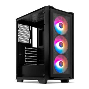 Gabinete Gamer Mancer Ward V2, Rainbow, Mid-Tower, Lateral De Vidro