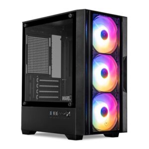 Gabinete Gamer Mancer Ward V3, Mini-Tower, Lateral de Vidro, Com 3