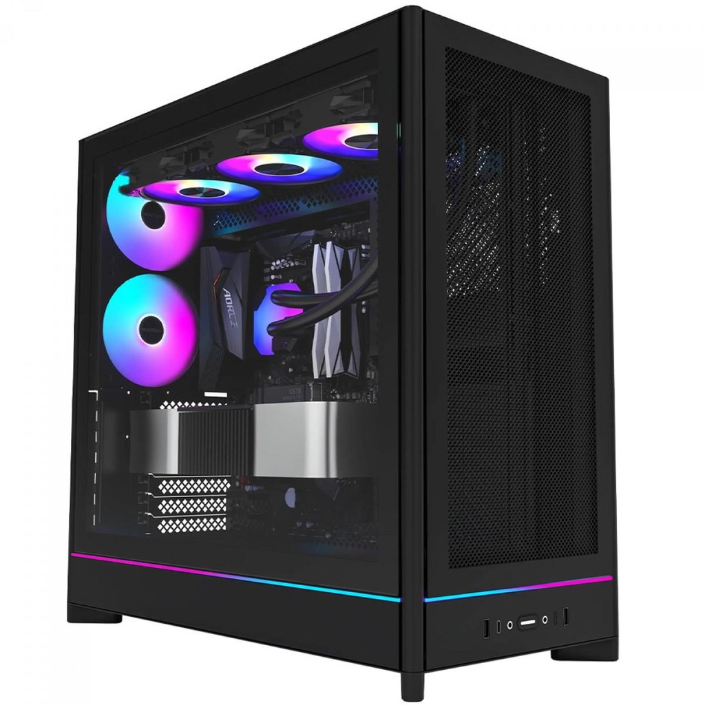 Gabinete Gamer Montech HS01Pro Argb Mid Tower Atx 5 Fans