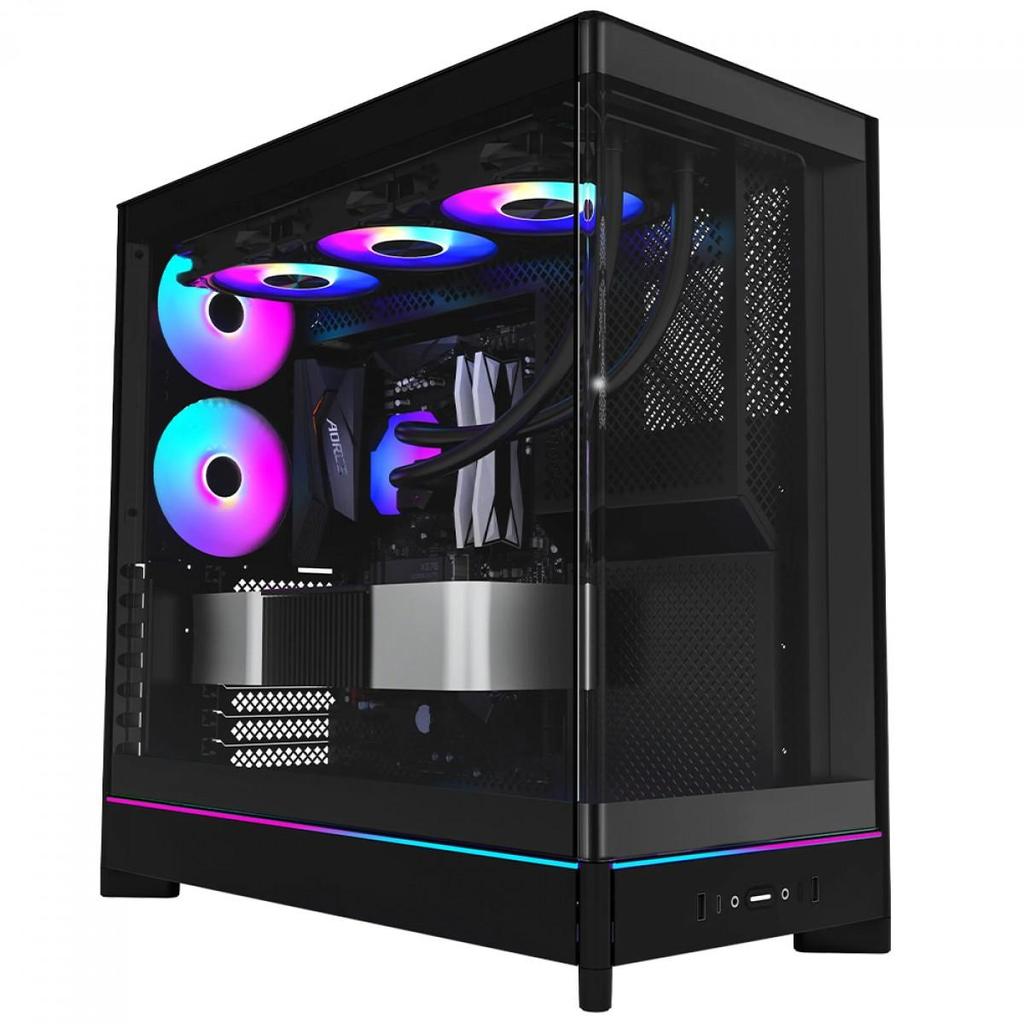 Gabinete Gamer Montech Pro, Argb, Mid Tower, Atx, Sem Fonte, Com 5