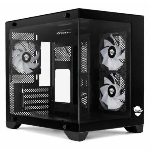 Gabinete Gamer Ninja Akyra X3, Mid Tower, Vidro Temperado, M-Atx, Com