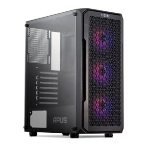 Gabinete Gamer Pichau Apus RGB, Mid-Tower, Lateral de Vidro