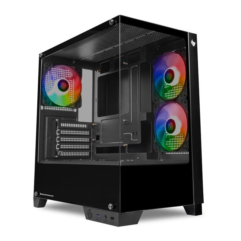 Gabinete Gamer Pichau Magpie 4XB, Mini-Tower, Lateral de Vidro, Com 3