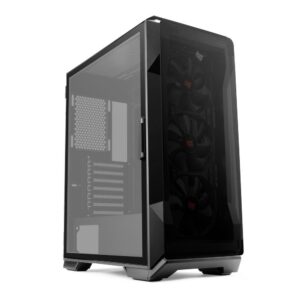 Gabinete Gamer Pichau Pouter 3 Lateral De Vidro Preto