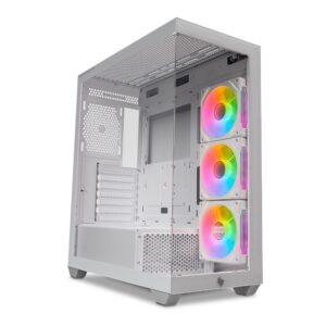 Gabinete Gamer Pichau Pouter 4B, Mid-Tower, Lateral de Vidro, Com 3