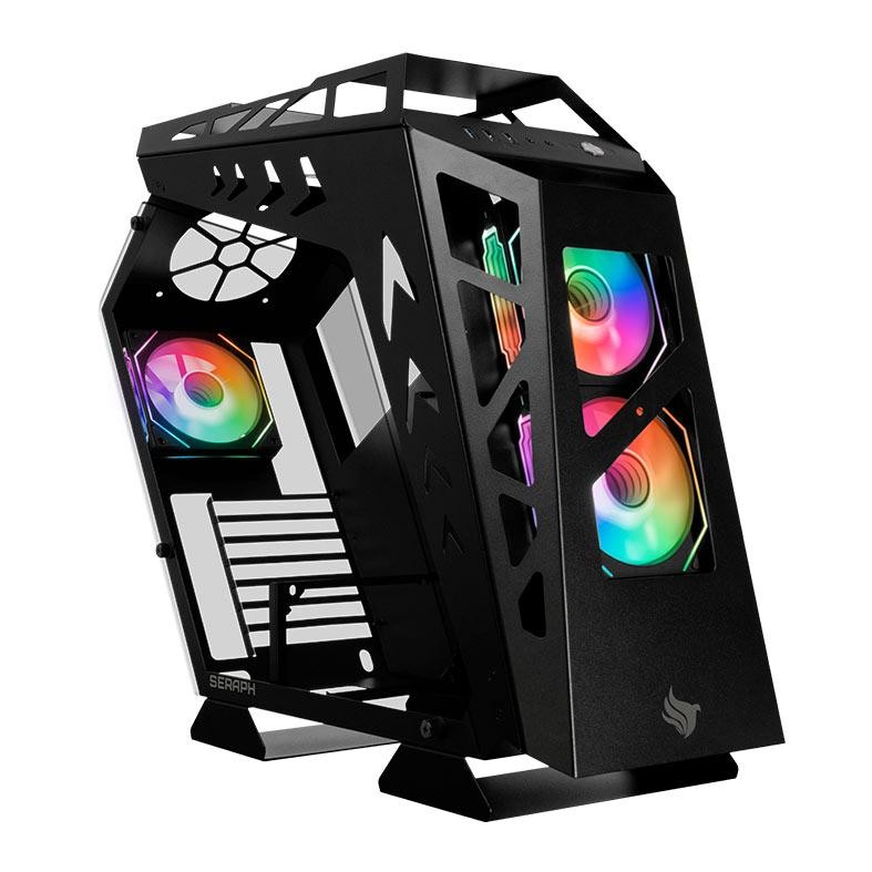 Gabinete Gamer Pichau Seraph, RGB, Mid-Tower, Lateral de Vidro, Com 3