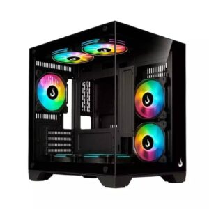 Gabinete Gamer Rise Mode Galaxy Glass M Mini Vidro Temperado USB 3.0