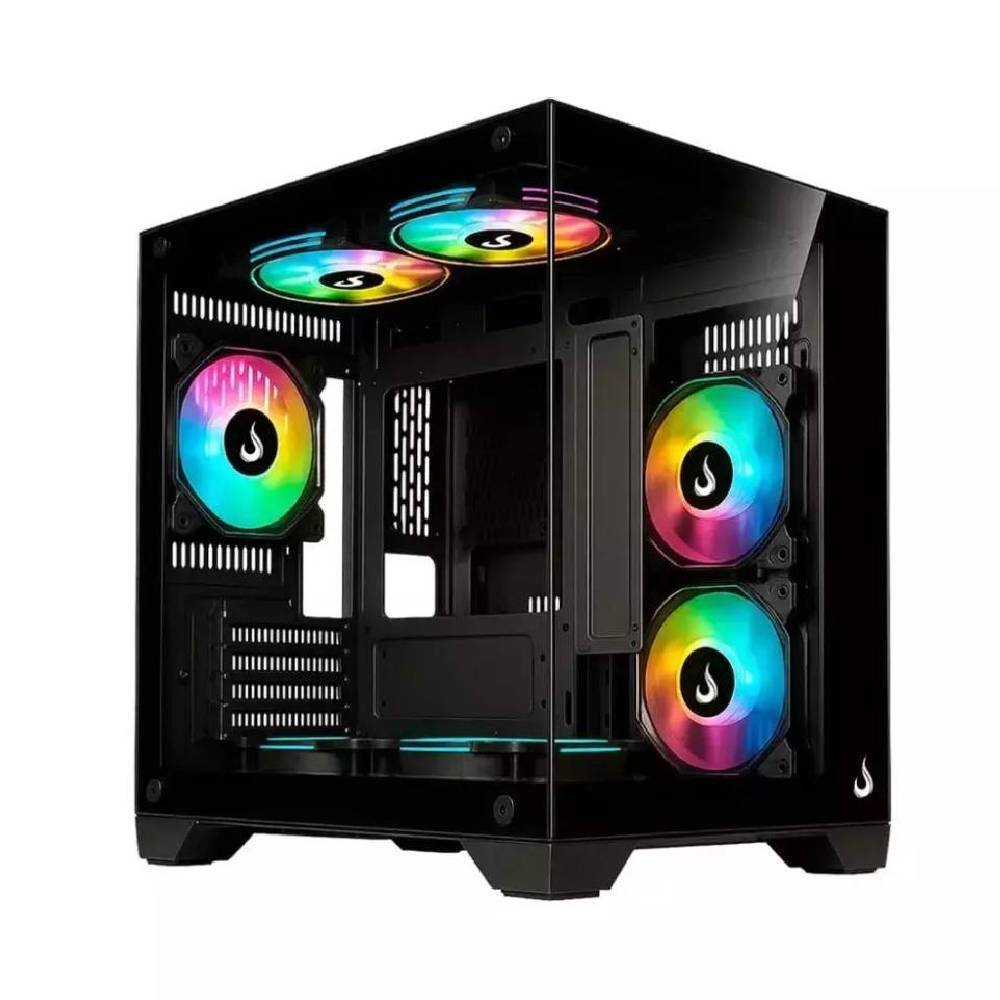 Gabinete Gamer Rise Mode Galaxy Glass M Mini Vidro Temperado USB 3.0 — Informática