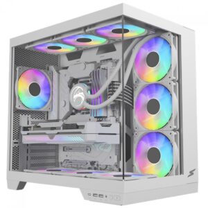 Gabinete Gamer SuperFrame Vhagar, Mid Tower, Vidro Temperado, Atx