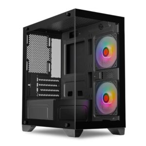 Gabinete Gamer Tgt Gladiator, Rainbow, Mid-Tower, Lateral de Vidro