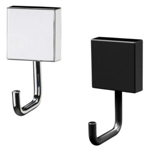Gancho Multiuso Organizador Porta Toalha Ou Cabide Cromado e Preto