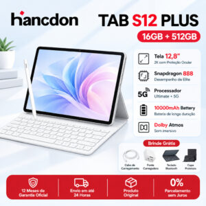 Garantia 2 Anos Hancdon Plus Tablet 16GB RAM 512GB 12.8″ HD Screen