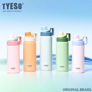 Garrafa de Esporte Garrafa Térmica Inox Tyeso 750ml para Água Fria e