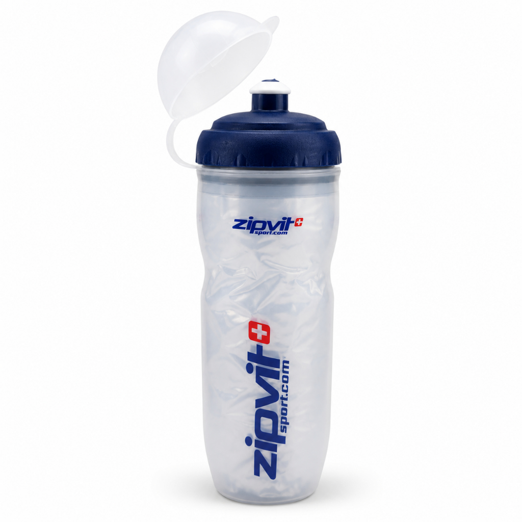 Garrafa Squeeze Térmica ZipVit 600ml Caramanhola Bike Academia Bpa