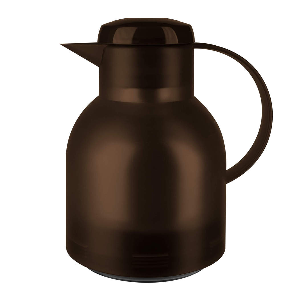 Garrafa Térmica 1 Litro Quick Press Samba Emsa Marrom — Cozinha e Utensílios