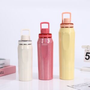 Garrafa Térmica 1000ML 800ML Inox Premium Tampa Antivazamento Bico