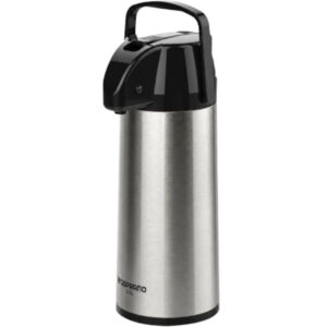 Garrafa Térmica 2,5L Soprano Exclusiva Inox Ampola Vidro Base