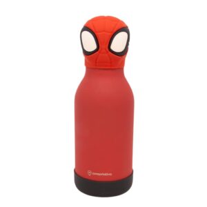 Garrafa Térmica 500ml Spider-Man Homem-Aranha Funny Inox com Canudo