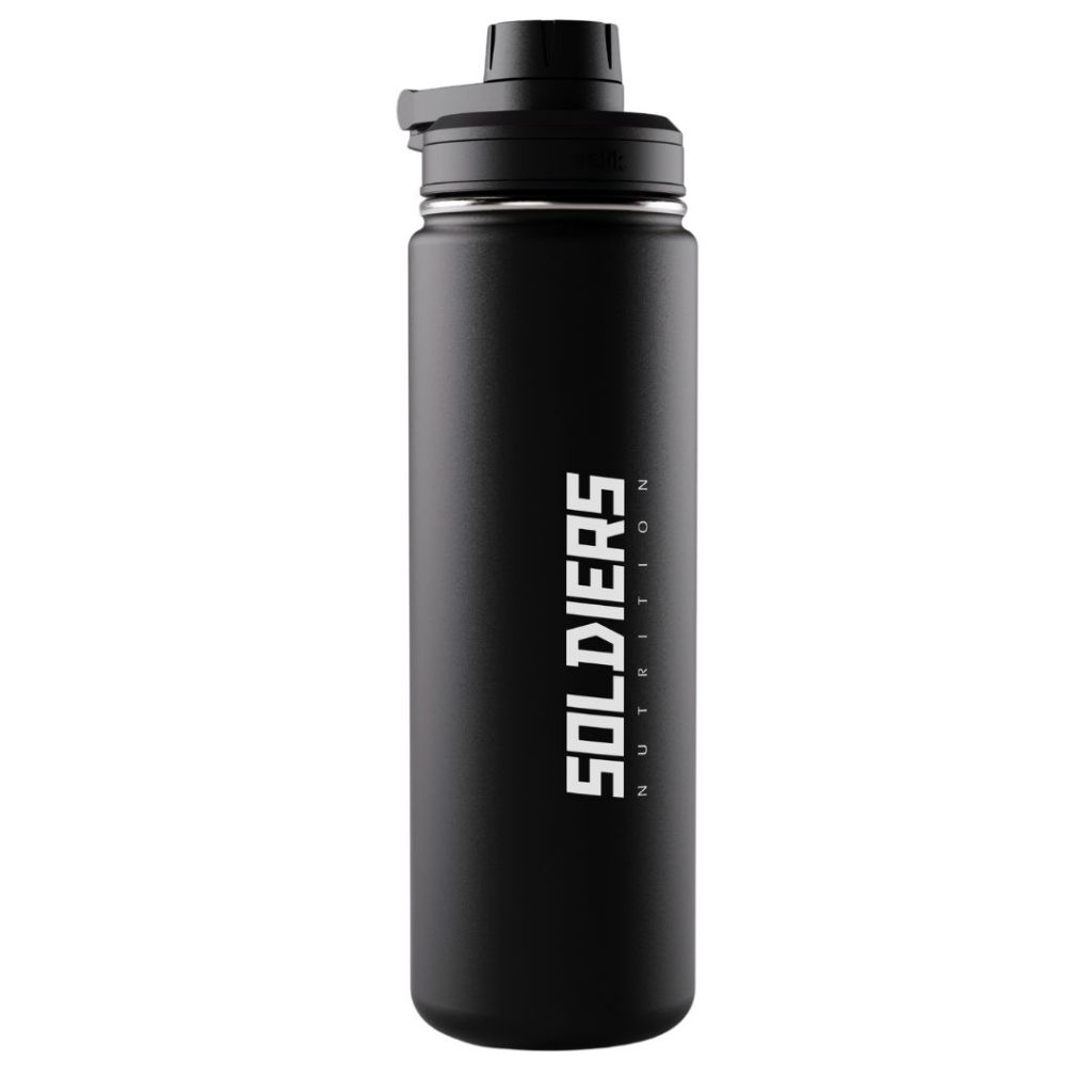 Garrafa Térmica 700ml Soldiers Nutrition Acessório Academia — Esporte e Lazer