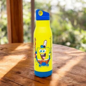 Garrafa Térmica Bob Esponja 600ml 1 unidade Zona Criativa Rizzo