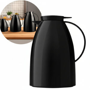 Garrafa Térmica Bule Viena 1L Invicta com Gatilho Preta para Café e