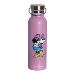 Garrafa Térmica Camp Minnie 600ml Aço Inox Disney Zona Criativa