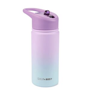 Garrafa Térmica de Aço Inox 450 ML Ombre Lilás Skip Hop Garrafa de