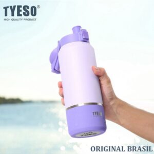 Garrafa Térmica de Aço Inoxidável Tyeso Garrafa Térmica Boca