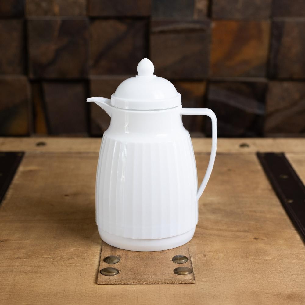 Garrafa Térmica de Plástico Essência Branca 300ml Wolff para Café Chá