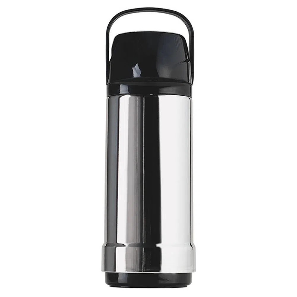 Garrafa térmica de pressão 1,0 litro Metalizada Glt Invicta — Cozinha e Utensílios