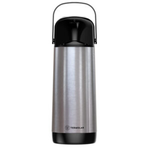 Garrafa Térmica Inox 1,8L Termolar Lúmina Cinza Café Chá Água Quente