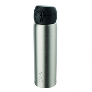 Garrafa Térmica Lyor em Aço Inox com Tampa Flip 410ml
