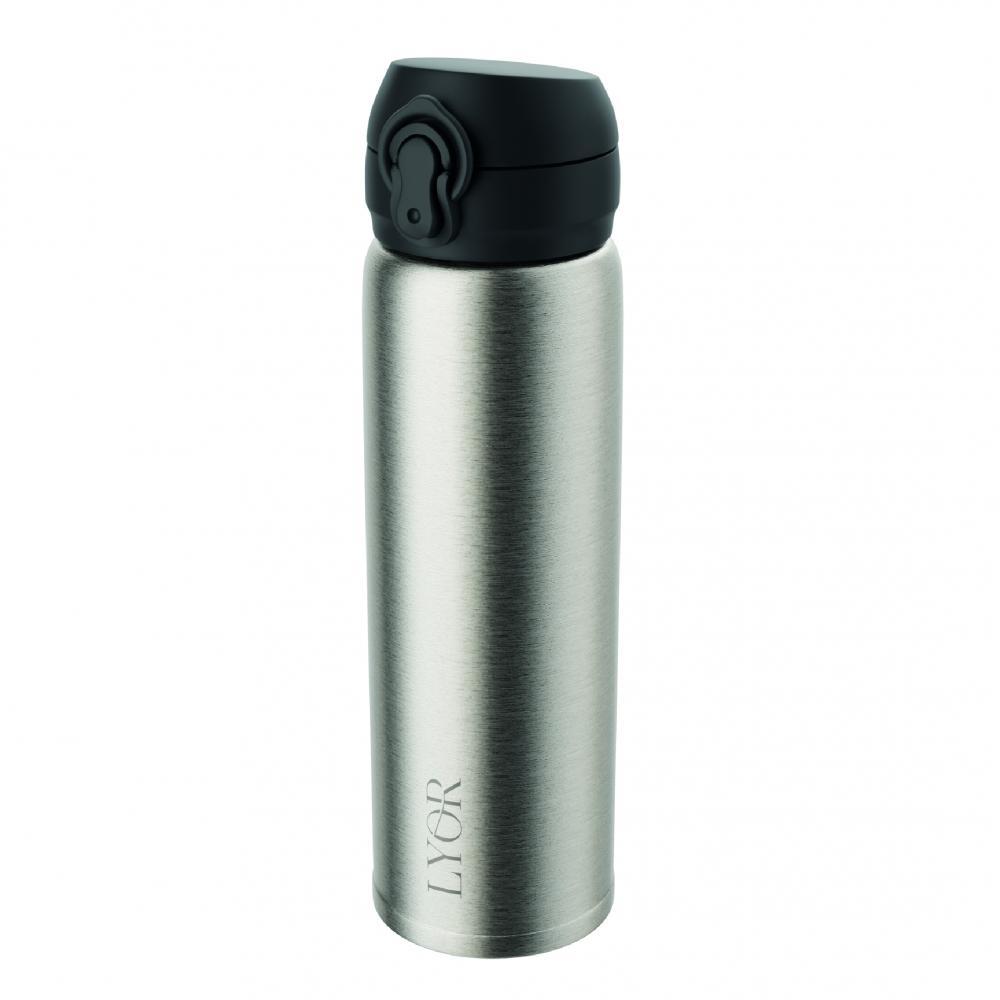 Garrafa Térmica Lyor em Aço Inox com Tampa Flip 410ml — Cozinha e Utensílios