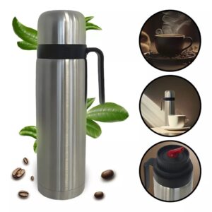 Garrafa Térmica Madri 950ml 100% Inox Unitermi Com Alça