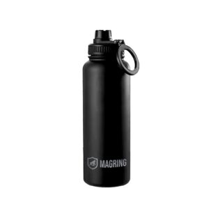 Garrafa Térmica MagRing Gshield 540ml Suporte MagSafe, Aço Inox